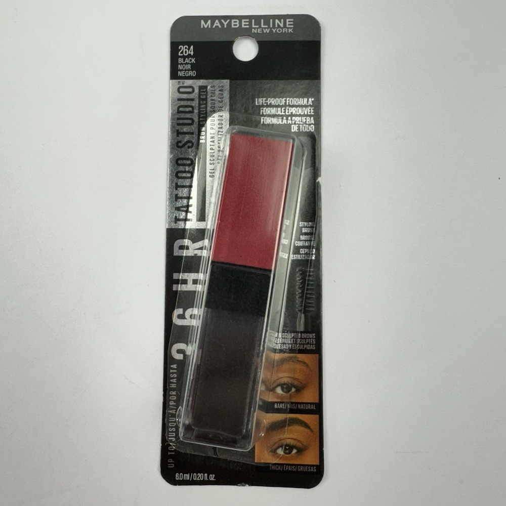 Maybelline Tattoo Studio Brow Styling Gel Color: Black/Noir/Negro
